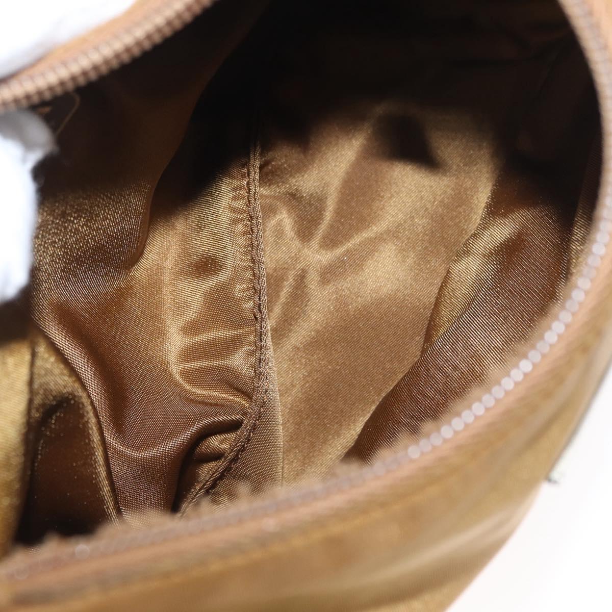 PRADA Hand Bag Nylon Brown Auth 161437
