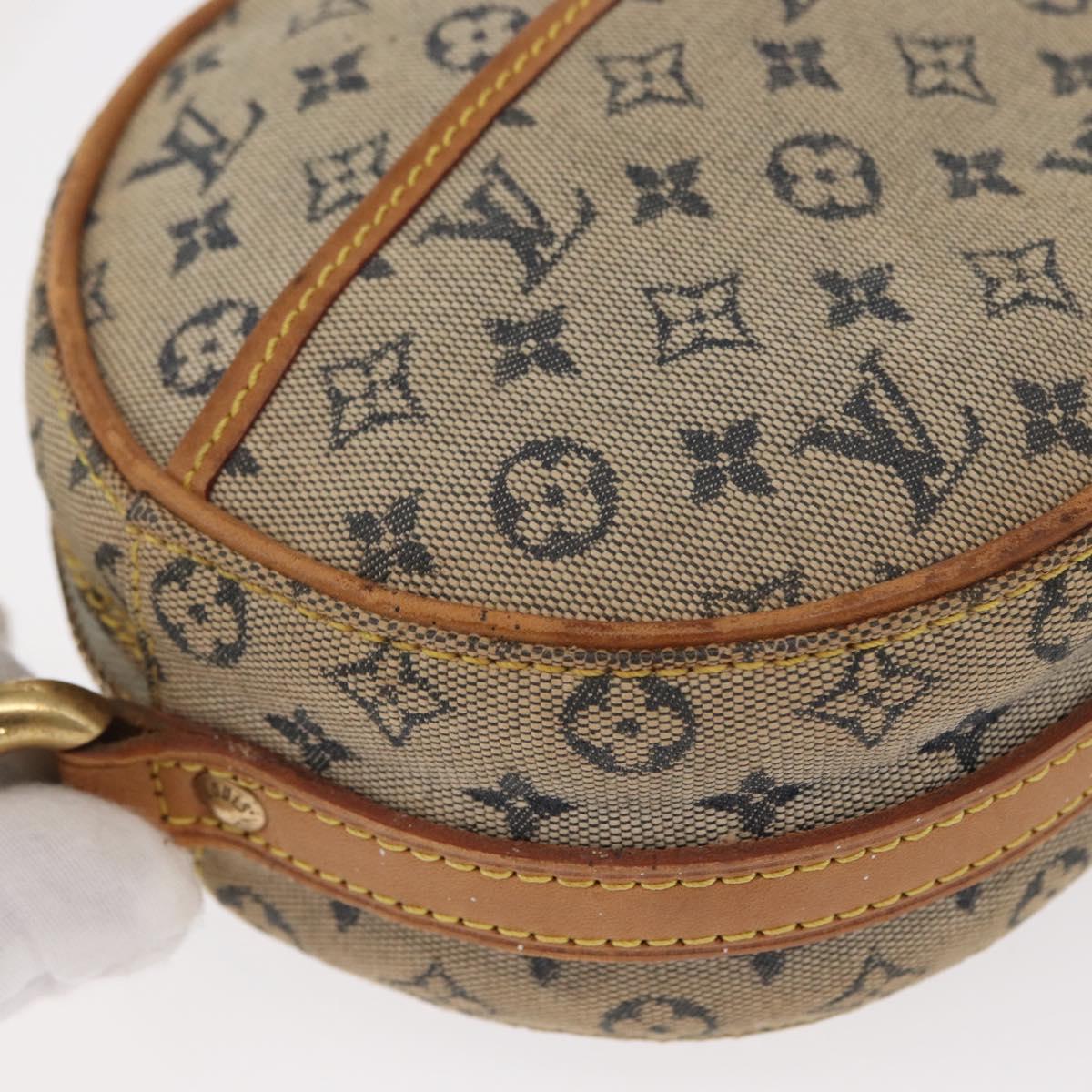 LOUIS VUITTON Monogram Mini Jeanne PM Shoulder Bag Blue M92001 LV Auth 161441