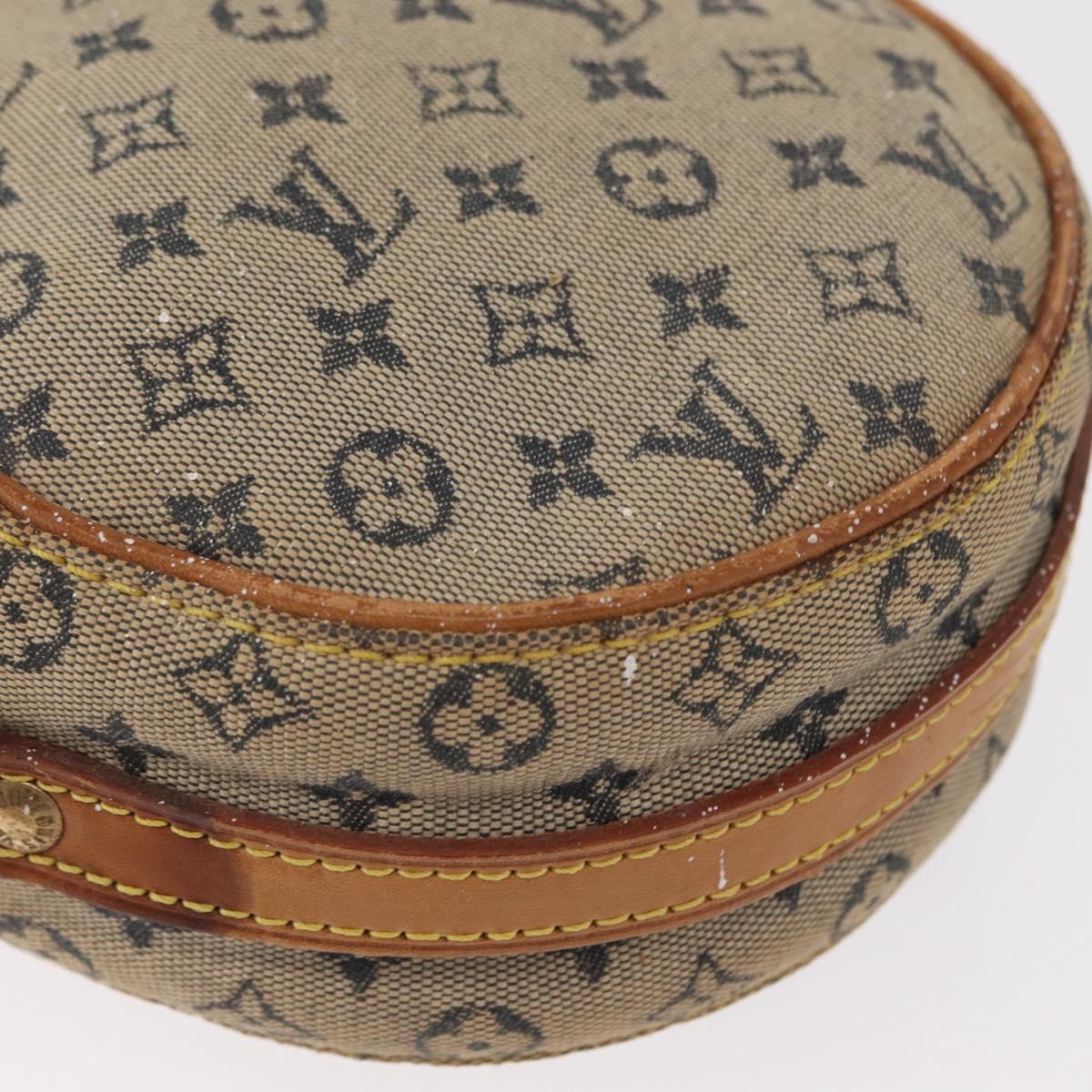 LOUIS VUITTON Monogram Mini Jeanne PM Shoulder Bag Blue M92001 LV Auth 161441