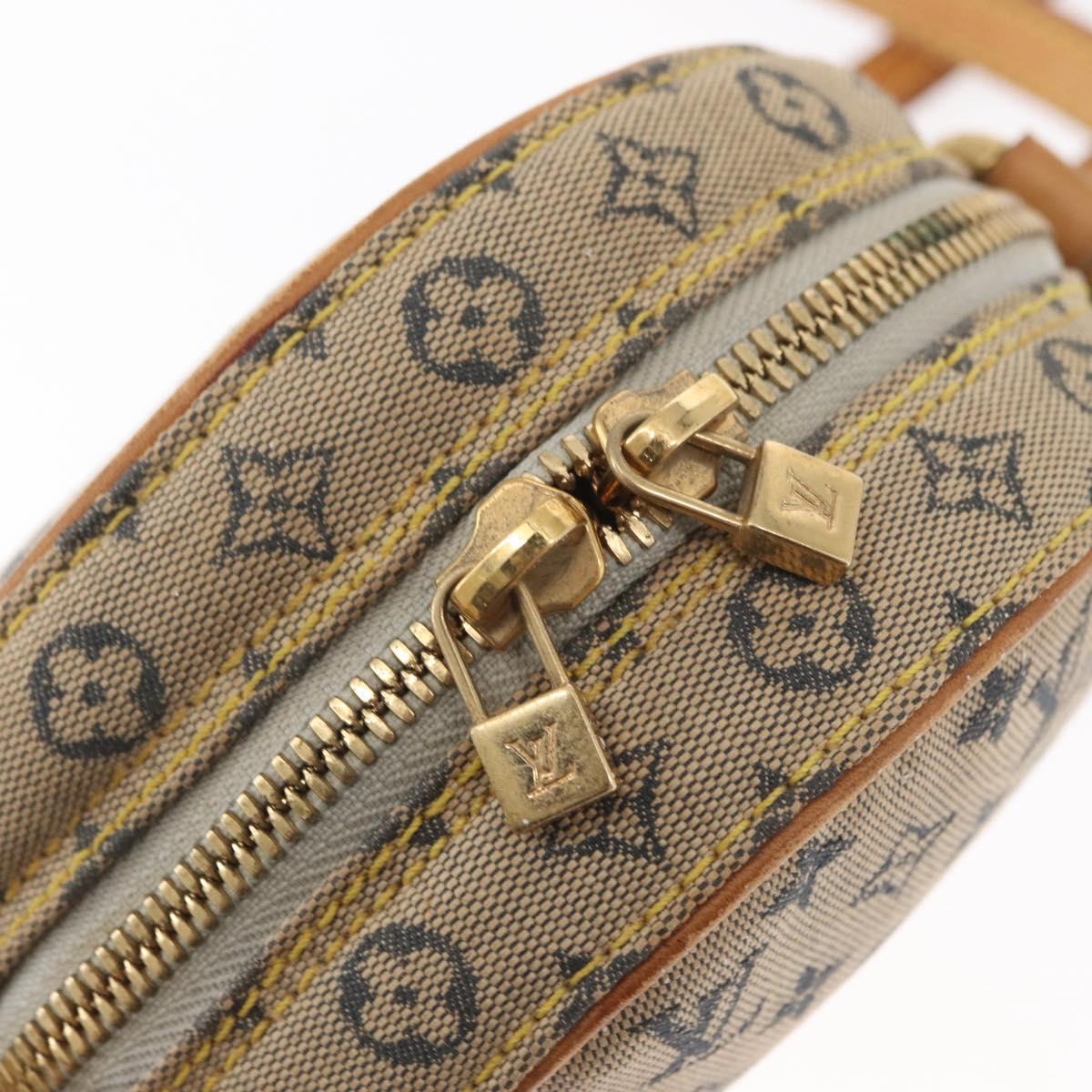 LOUIS VUITTON Monogram Mini Jeanne PM Shoulder Bag Blue M92001 LV Auth 161441