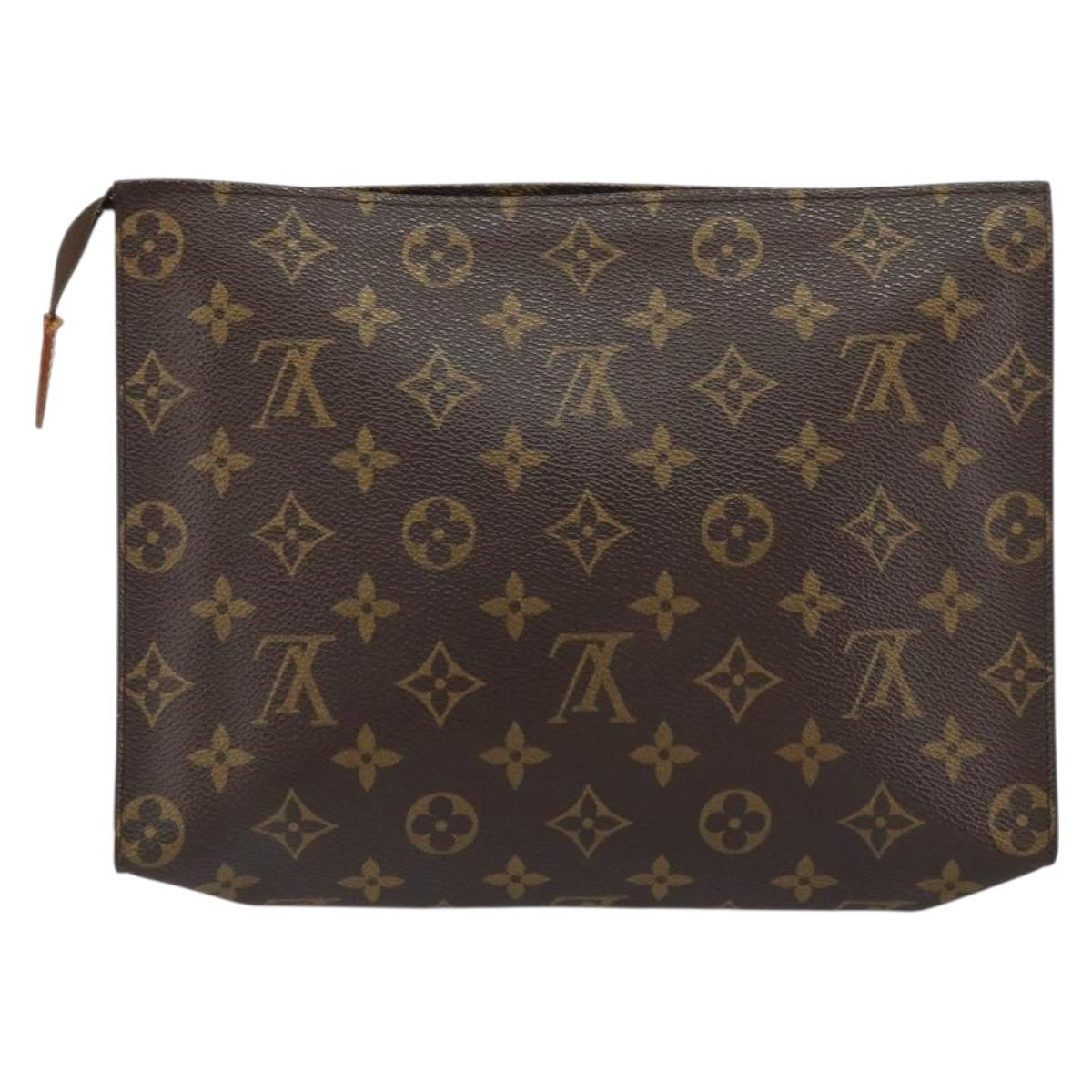 LOUIS VUITTON Monogram Poche Toilette 26 Pouch M47542 LV Auth 161450