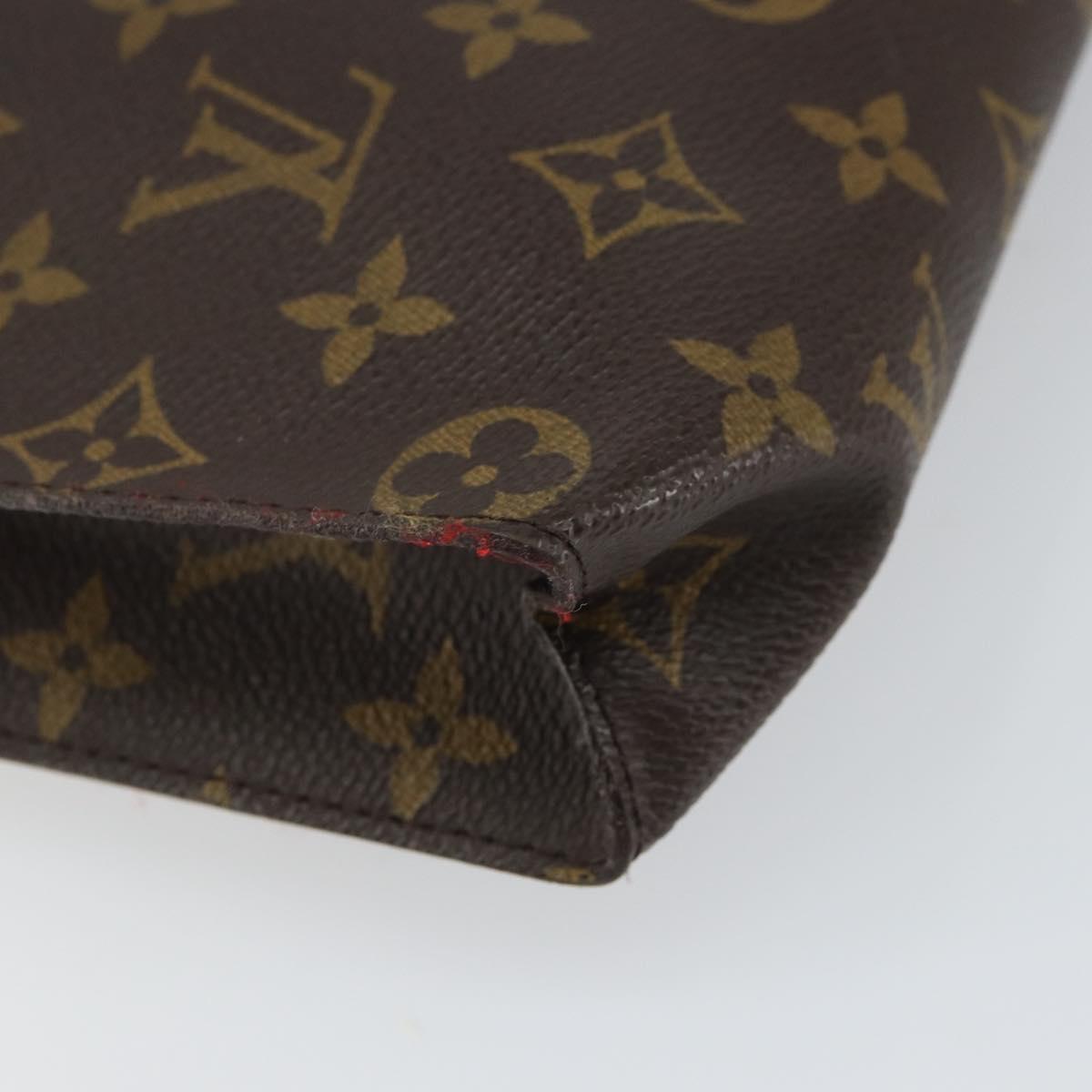 LOUIS VUITTON Monogram Poche Toilette 26 Pouch M47542 LV Auth 161450
