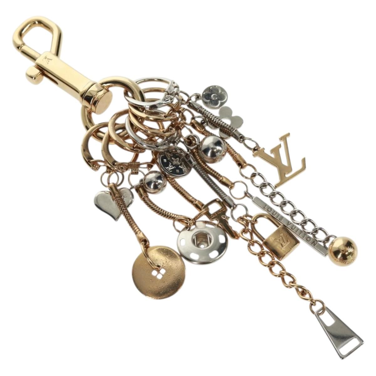 LOUIS VUITTON Key Holder Metal Louis Vuitton テ Judy Blame Gold Tone Auth 161457V