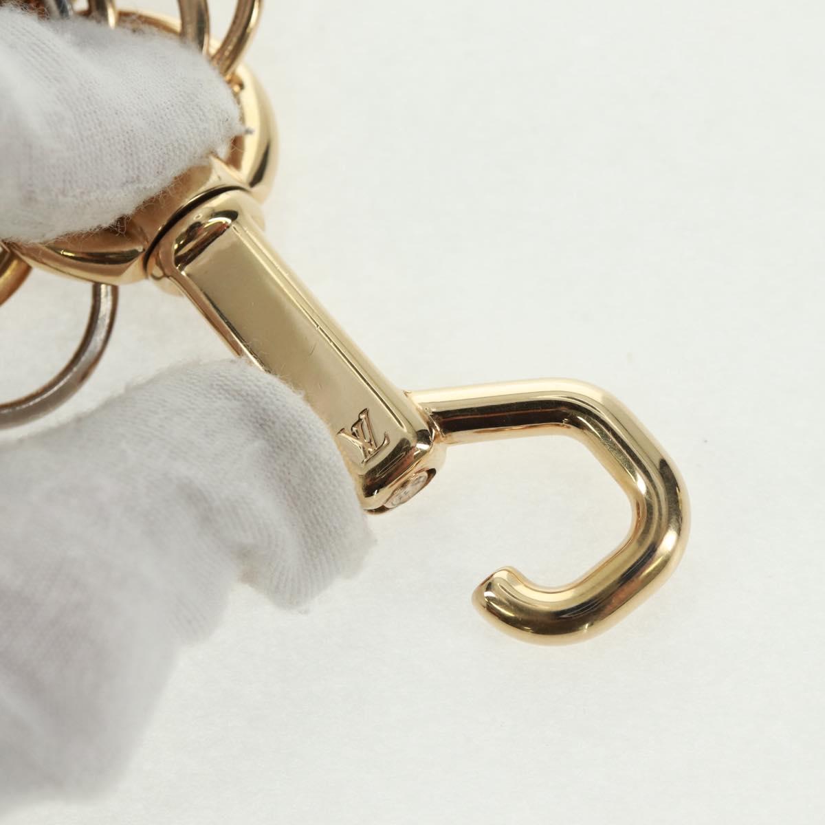 LOUIS VUITTON Key Holder Metal Louis Vuitton テ Judy Blame Gold Tone Auth 161457V