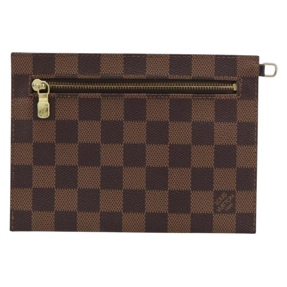 LOUIS VUITTON Damier Ebene Clifton Pouch N51149 LV Auth 161460