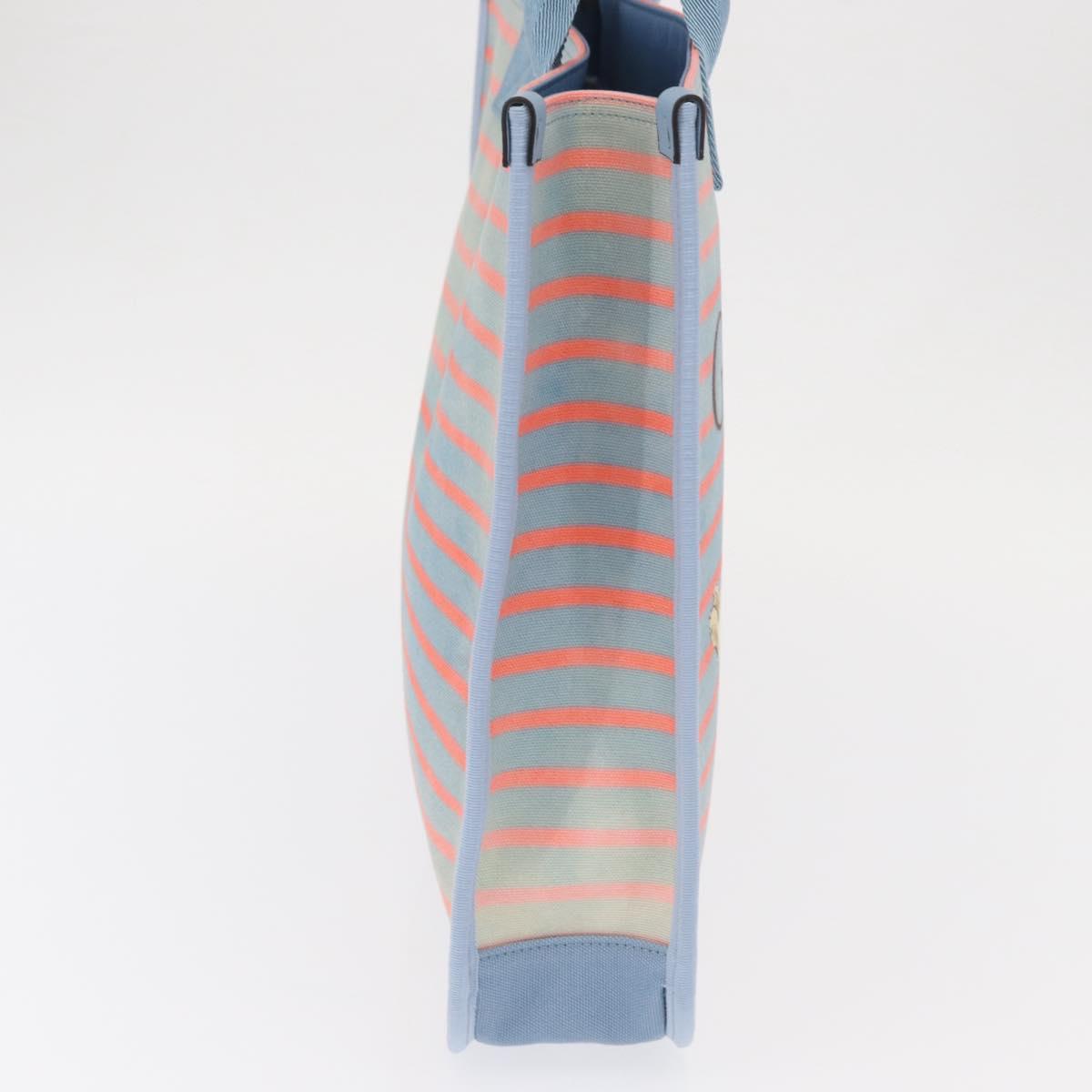 GUCCI Hand Bag Canvas Light Blue 605831 Auth 161483M