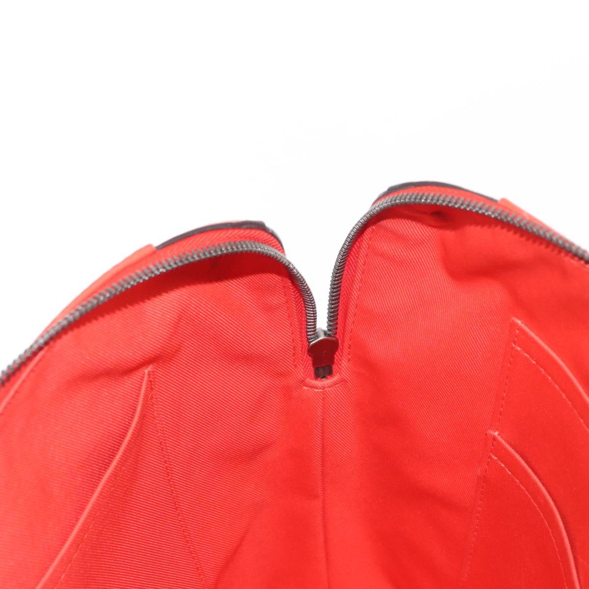 LOUIS VUITTON Damier Infini Porte Documents Voyage Orange N41143 LV Auth 161486