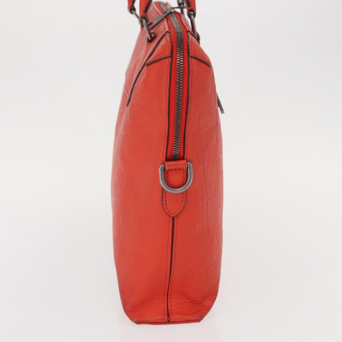 LOUIS VUITTON Damier Infini Porte Documents Voyage Orange N41143 LV Auth 161486