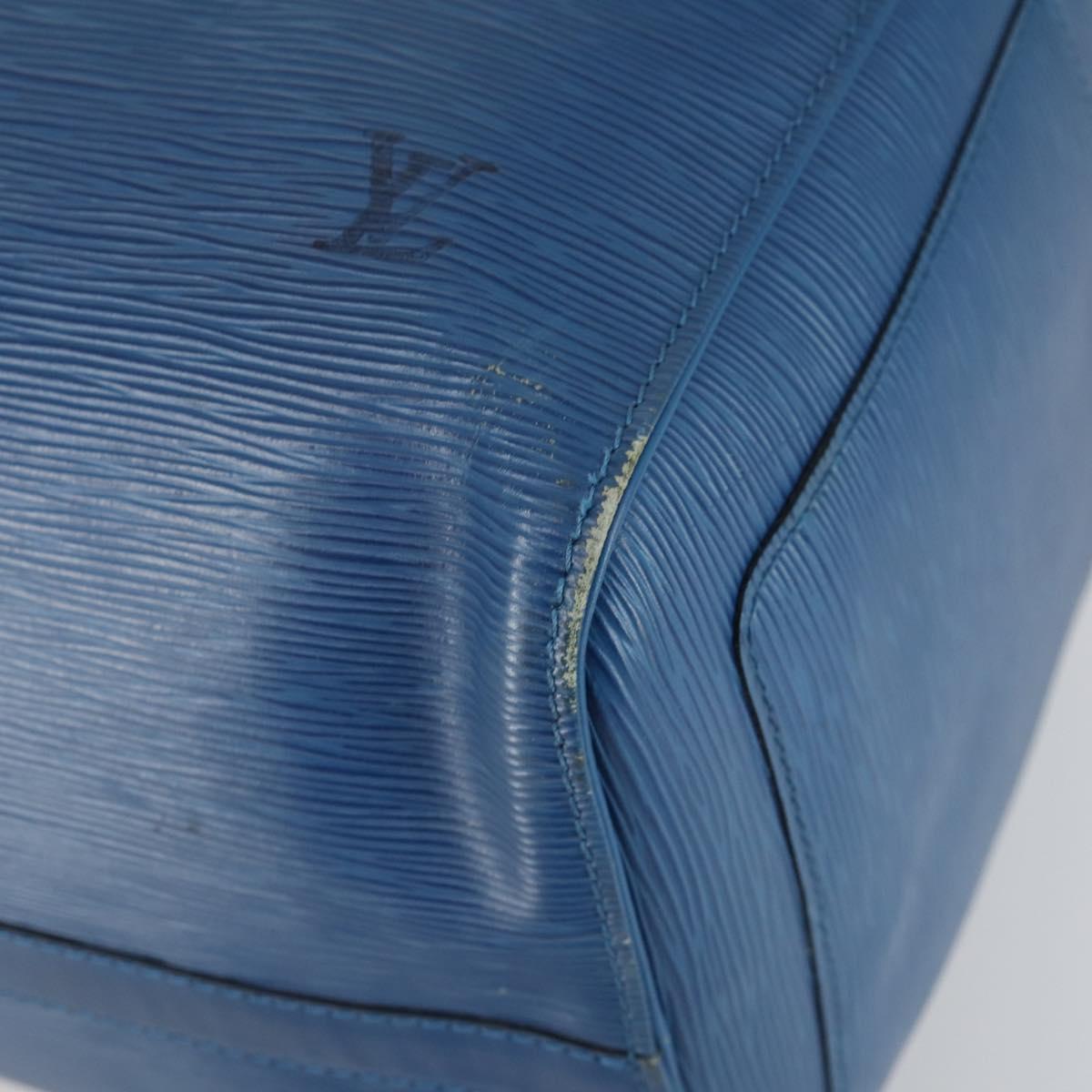 LOUIS VUITTON Epi Keepall 50 Boston Bag Blue M42965 LV Auth 161491