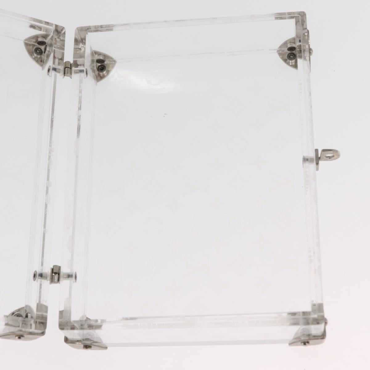 LOUIS VUITTON Monogram Love Message Mini Trunk Plastic Clear M99079 Auth 161492V
