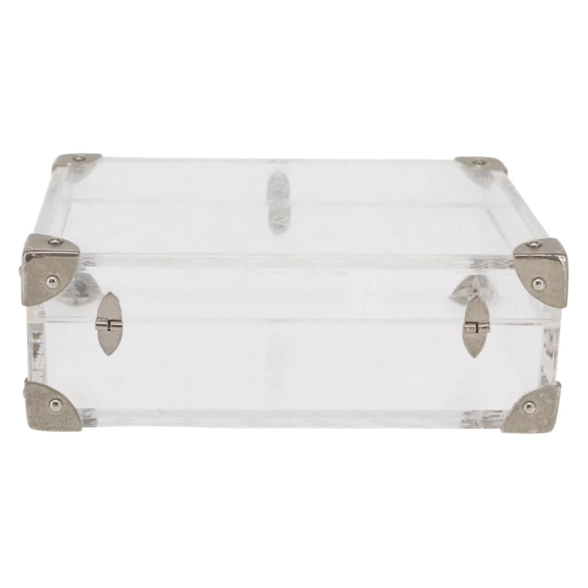 LOUIS VUITTON Monogram Love Message Mini Trunk Plastic Clear M99079 Auth 161492V