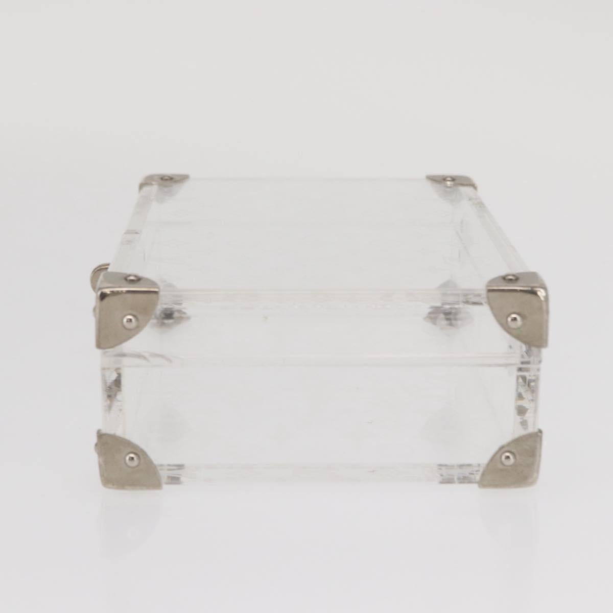 LOUIS VUITTON Monogram Love Message Mini Trunk Plastic Clear M99079 Auth 161492V
