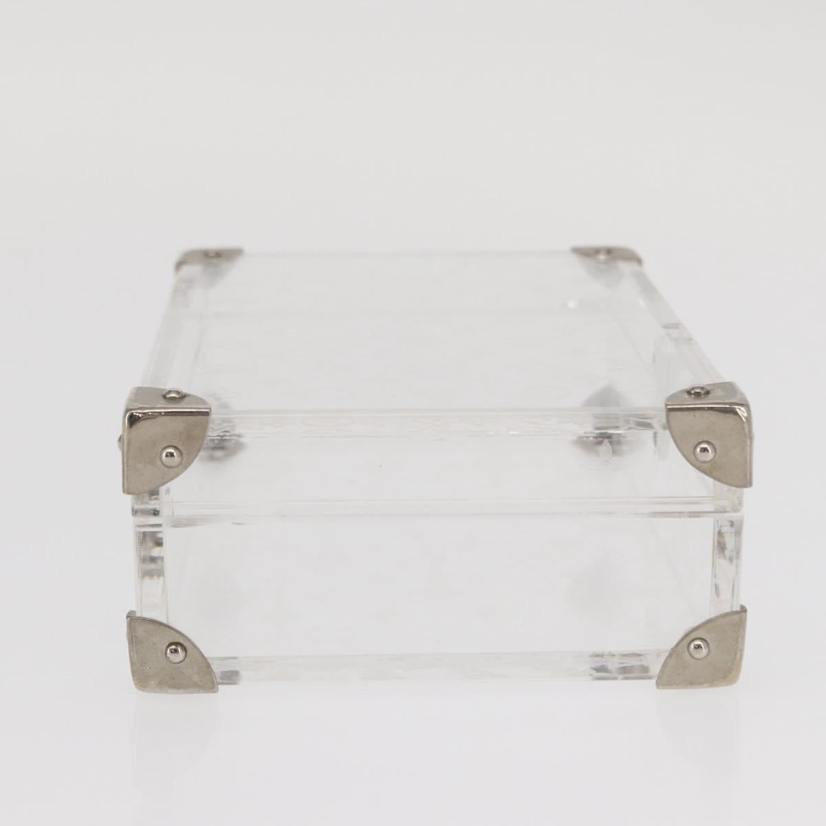 LOUIS VUITTON Monogram Love Message Mini Trunk Plastic Clear M99079 Auth 161492V