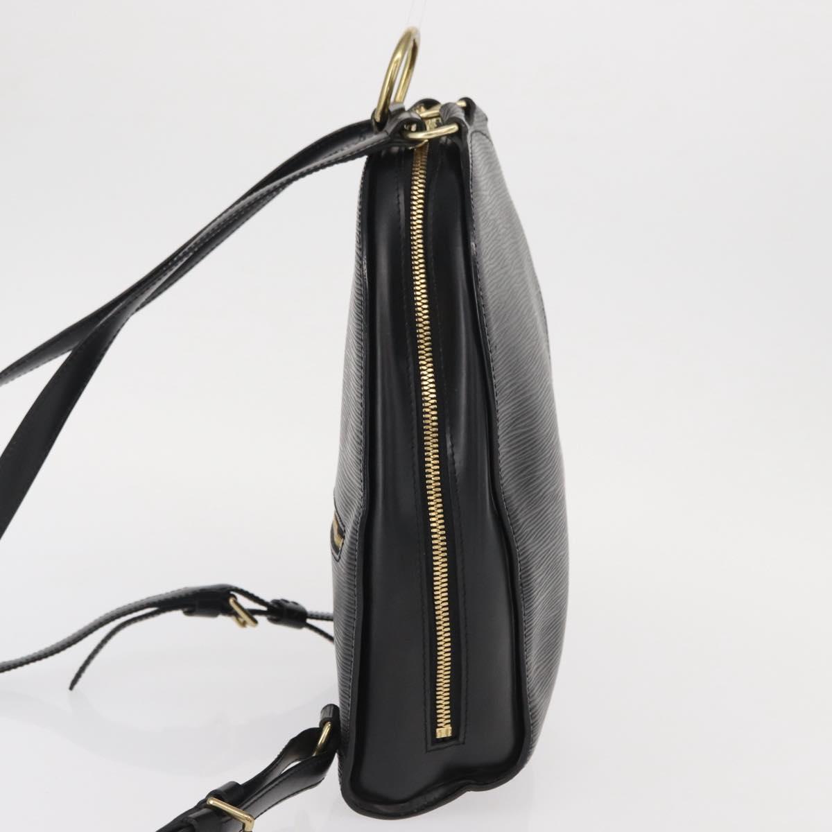 LOUIS VUITTON Epi Mabillon Backpack Black M52232 LV Auth 161498