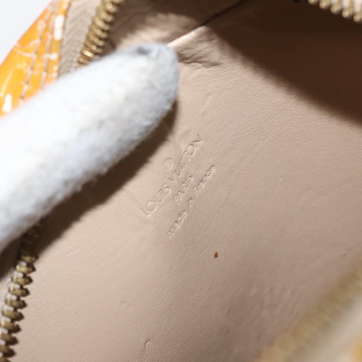 LOUIS VUITTON Monogram Vernis Wooster Bag Lime Yellow M91075 LV Auth 161506