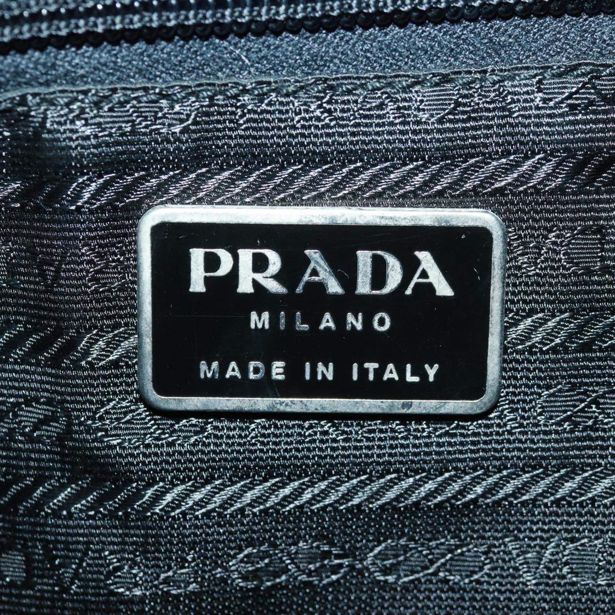 PRADA Backpack Nylon Green Silver Auth 161515