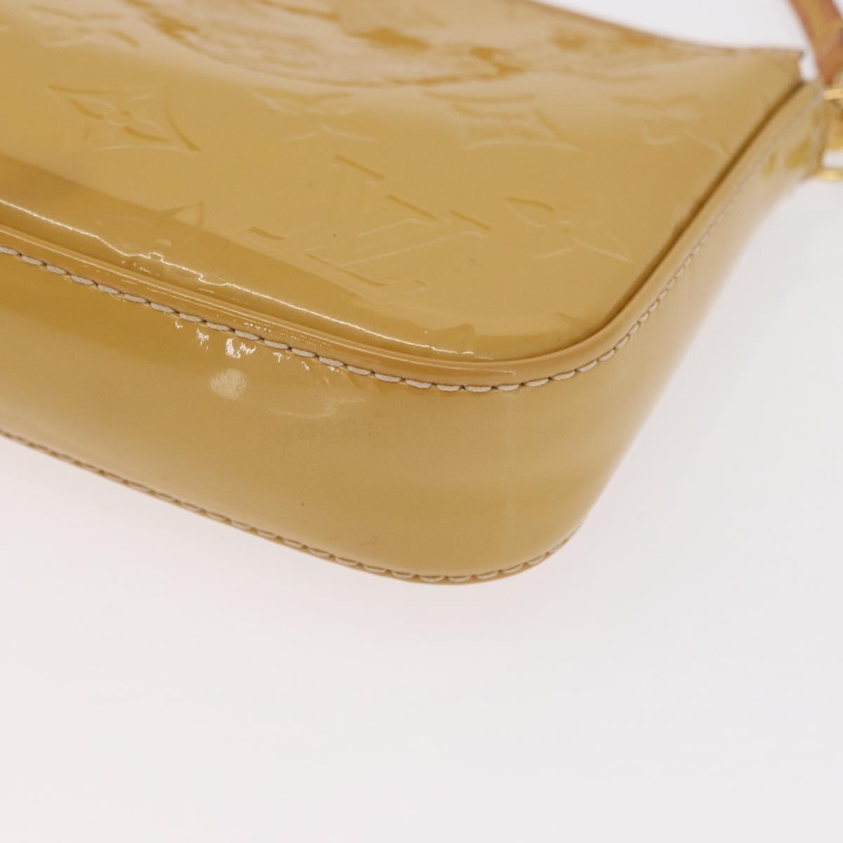 LOUIS VUITTON Vernis Pochette Accessoires Accessory Pouch Citrin LV Auth 161520