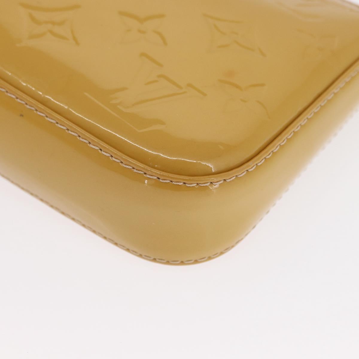 LOUIS VUITTON Vernis Pochette Accessoires Accessory Pouch Citrin LV Auth 161520