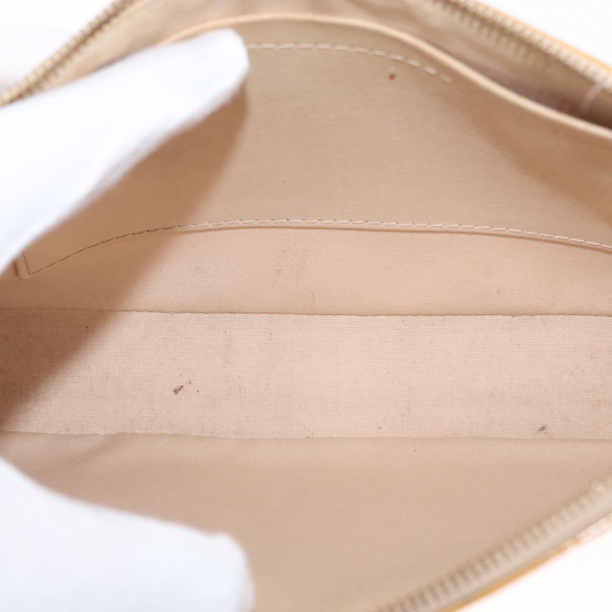 LOUIS VUITTON Vernis Pochette Accessoires Accessory Pouch Citrin LV Auth 161520