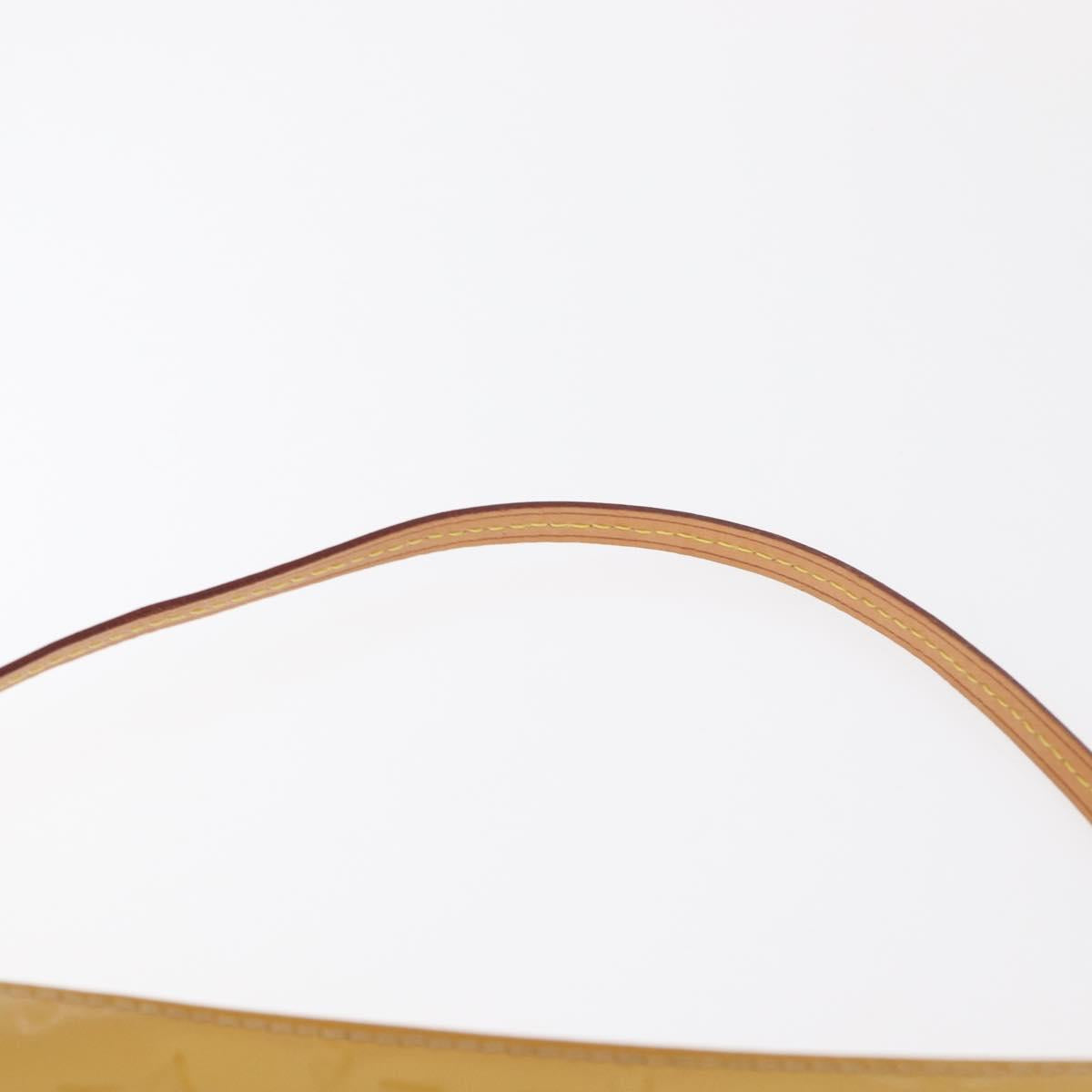 LOUIS VUITTON Vernis Pochette Accessoires Accessory Pouch Citrin LV Auth 161520