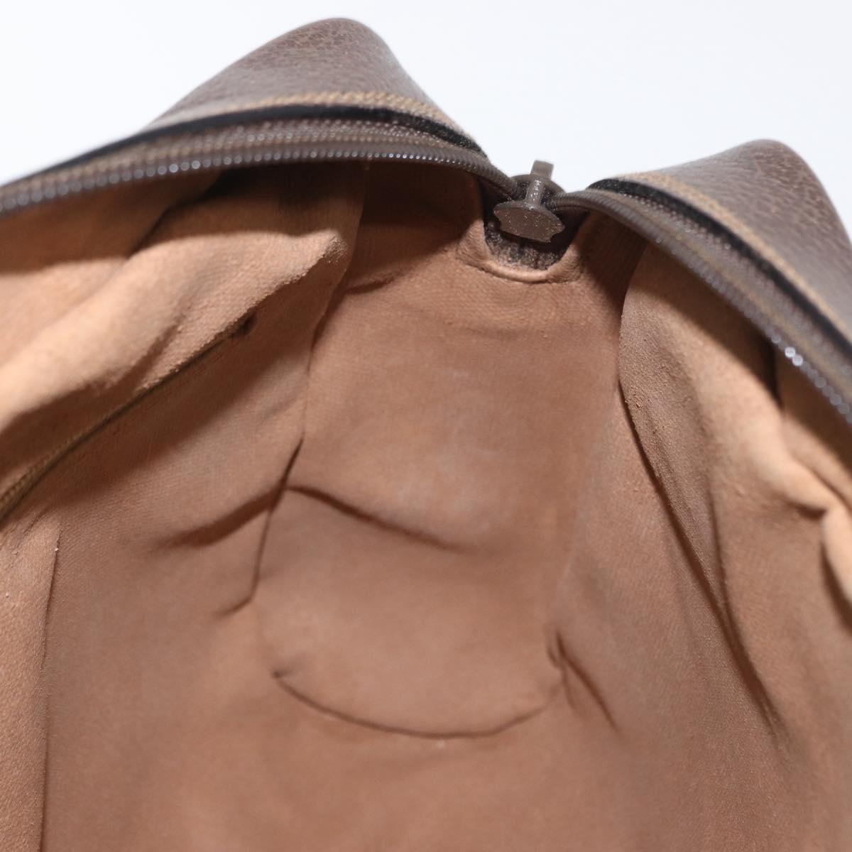 GUCCI GG Supreme Web Sherry Line Shoulder Bag PVC Beige 001 113 6472 Auth 161523