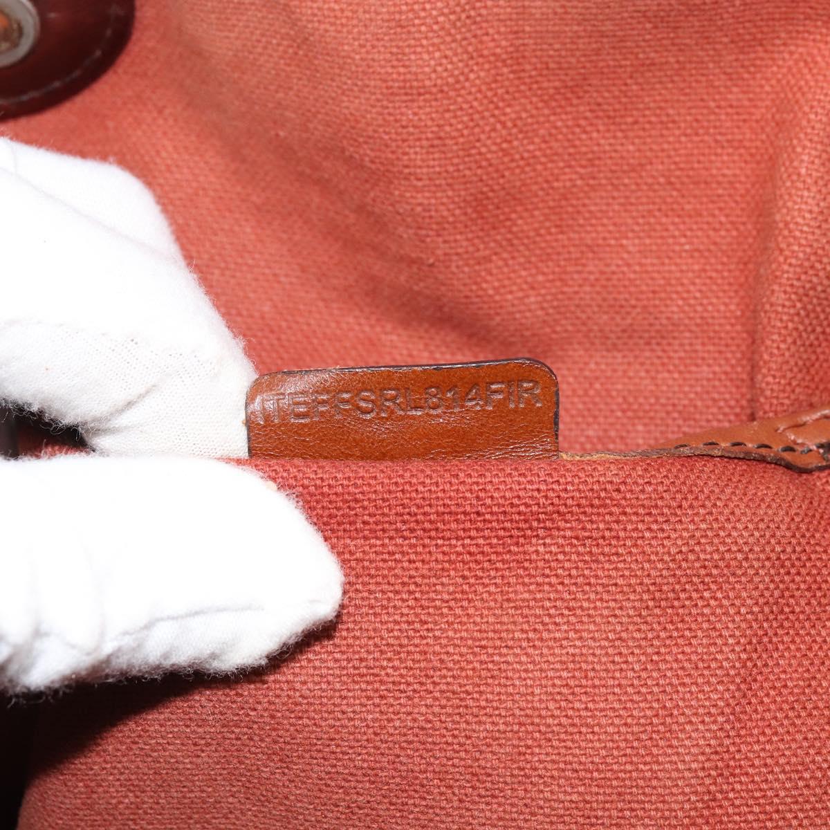 BURBERRY Nova Check Tote Bag PVC Beige Gold Auth 161529