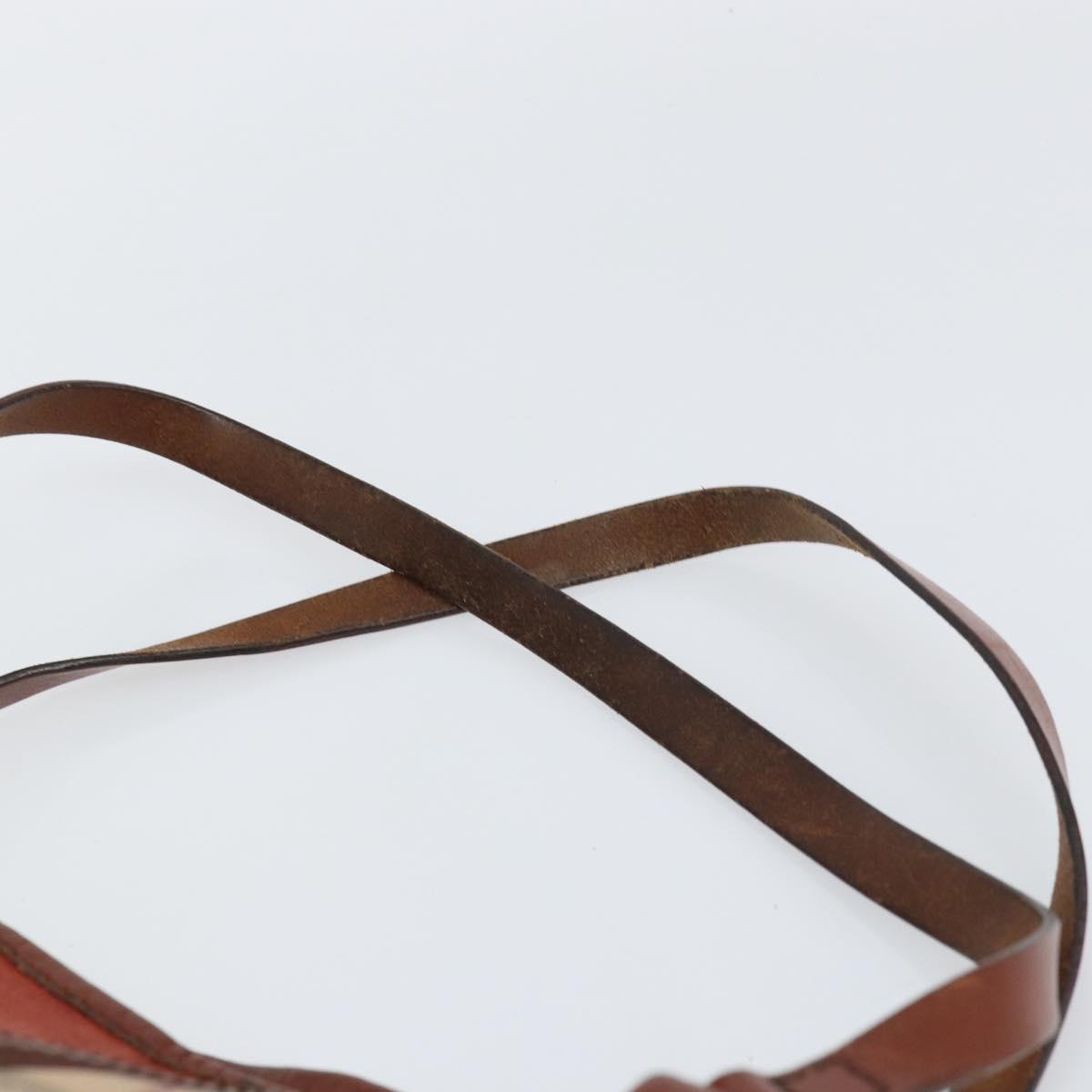 BURBERRY Nova Check Tote Bag PVC Beige Gold Auth 161529