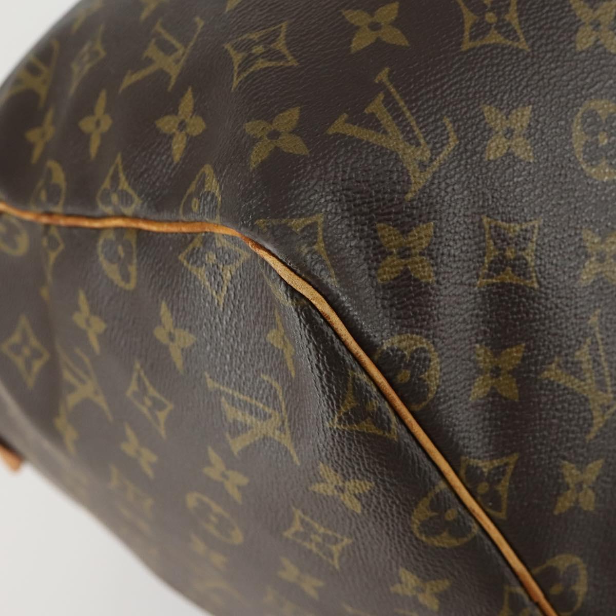 LOUIS VUITTON Monogram Keepall 55 Boston Bag M41424 LV Auth 161537
