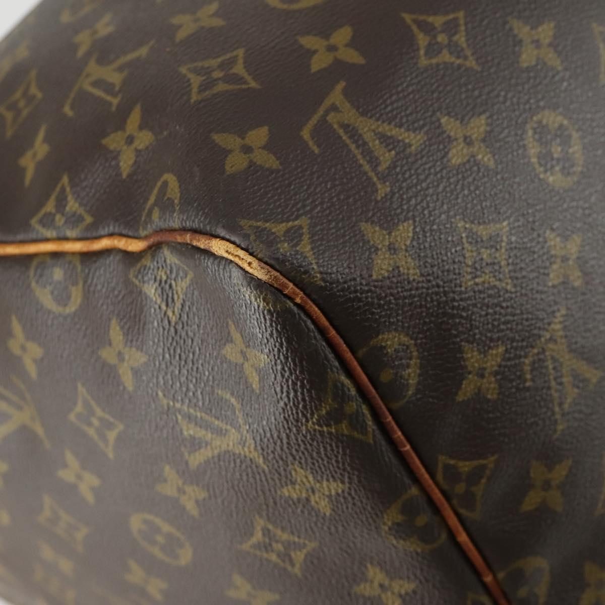 LOUIS VUITTON Monogram Keepall 55 Boston Bag M41424 LV Auth 161537