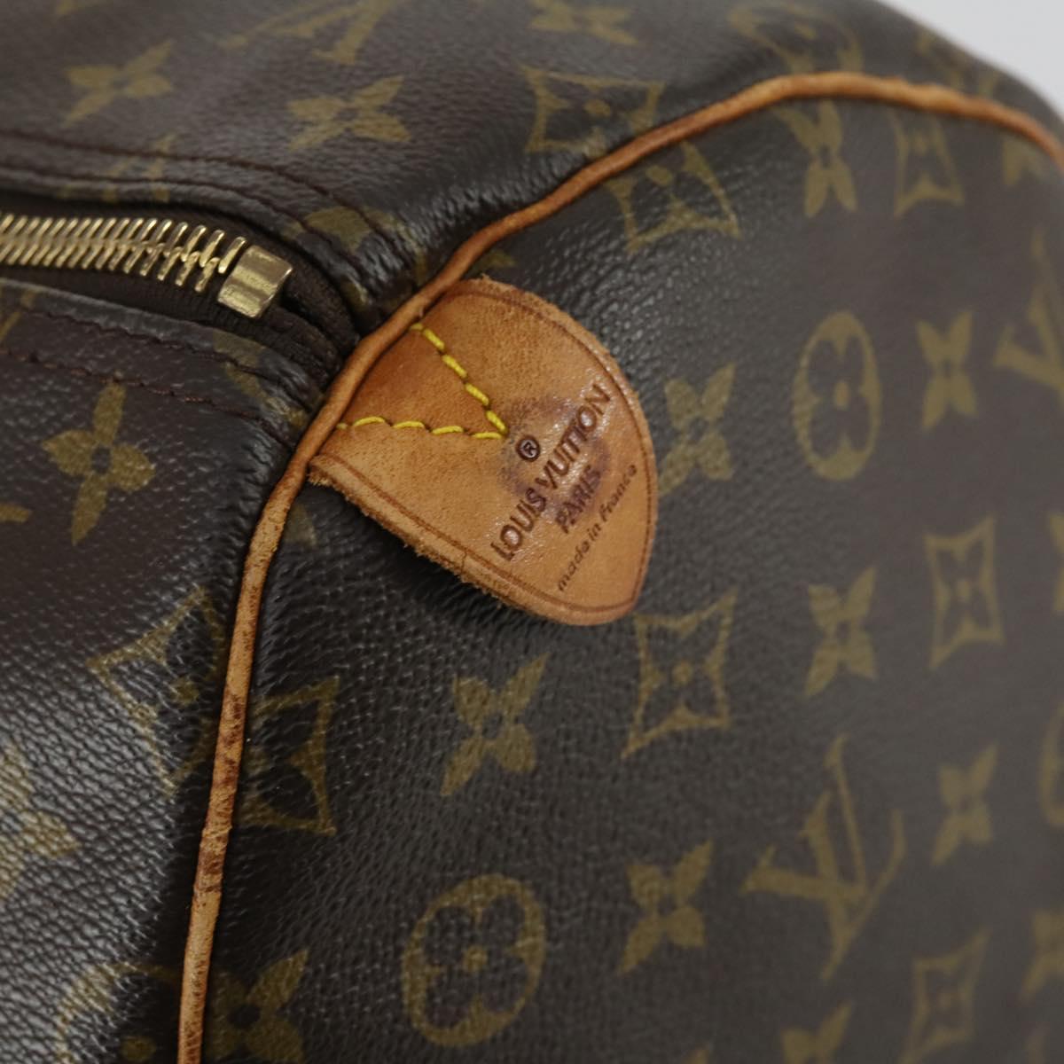 LOUIS VUITTON Monogram Keepall 55 Boston Bag M41424 LV Auth 161537