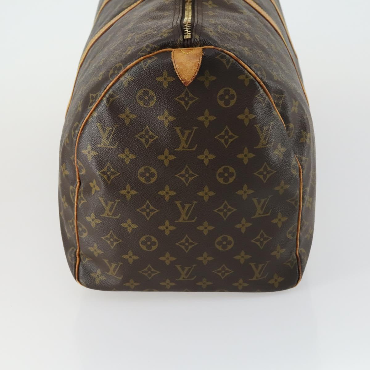 LOUIS VUITTON Monogram Keepall 55 Boston Bag M41424 LV Auth 161537
