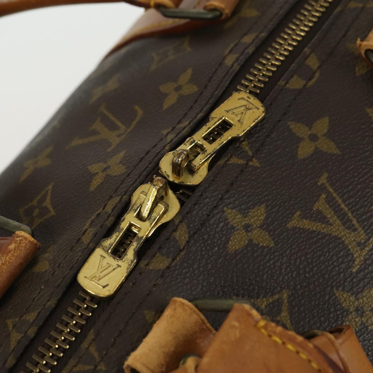 LOUIS VUITTON Monogram Keepall 55 Boston Bag M41424 LV Auth 161538