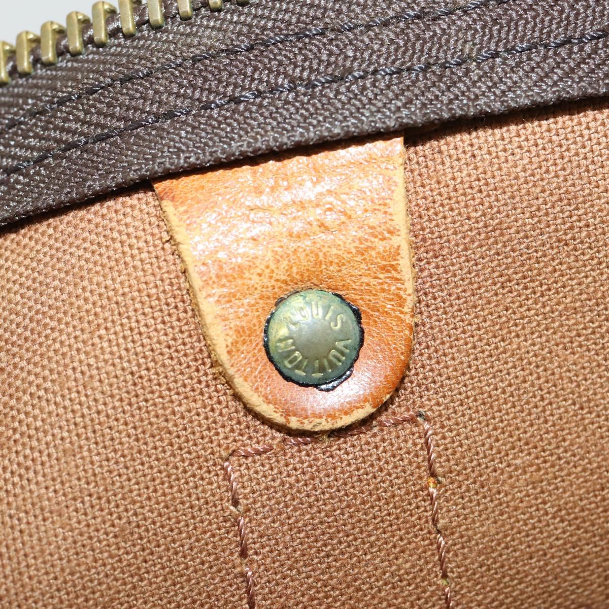 LOUIS VUITTON Monogram Keepall 55 Boston Bag M41424 LV Auth 161538