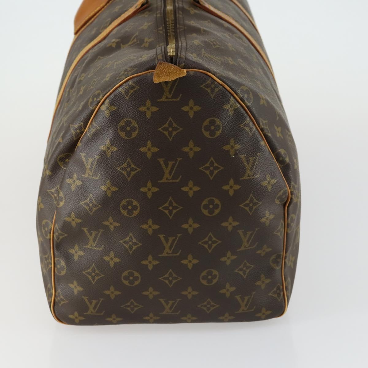 LOUIS VUITTON Monogram Keepall 55 Boston Bag M41424 LV Auth 161538