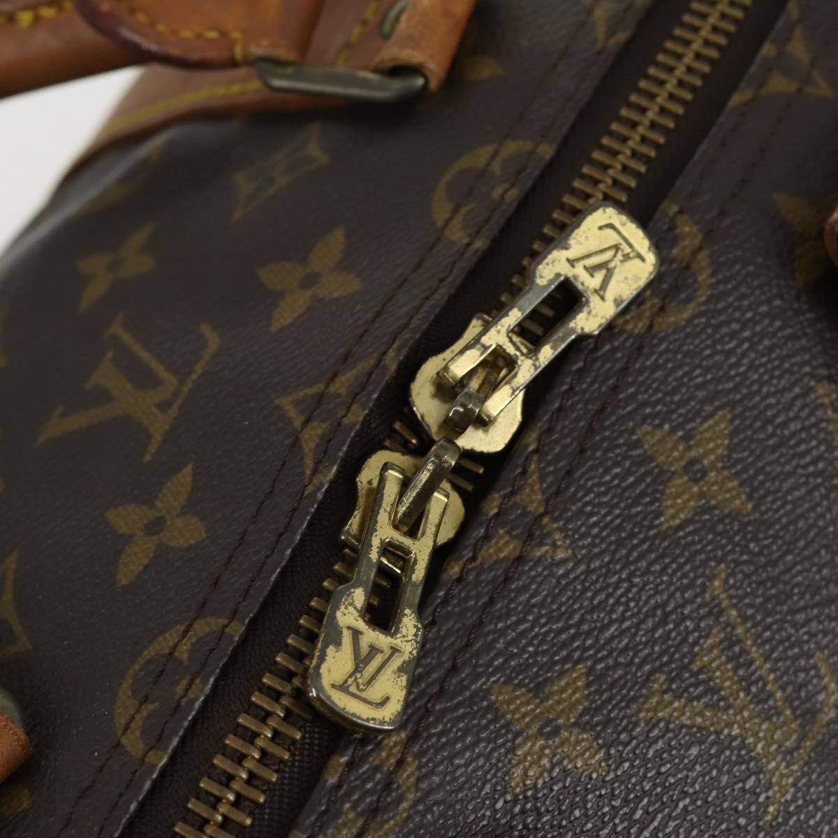 LOUIS VUITTON Monogram Keepall 55 Boston Bag M41424 LV Auth 161540