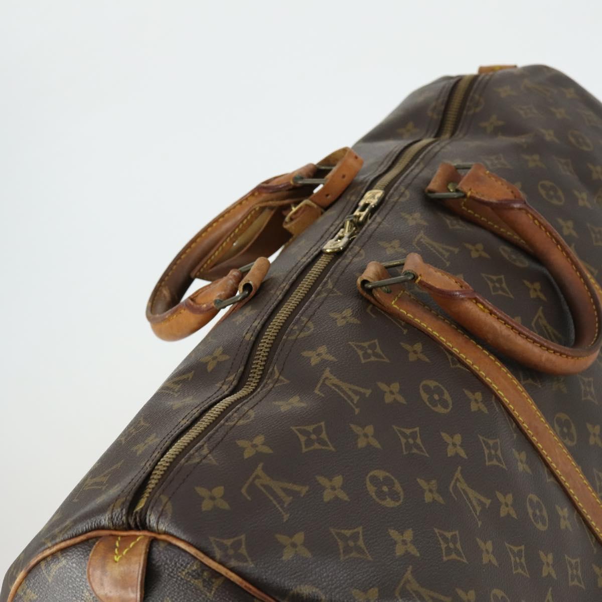 LOUIS VUITTON Monogram Keepall 55 Boston Bag M41424 LV Auth 161540