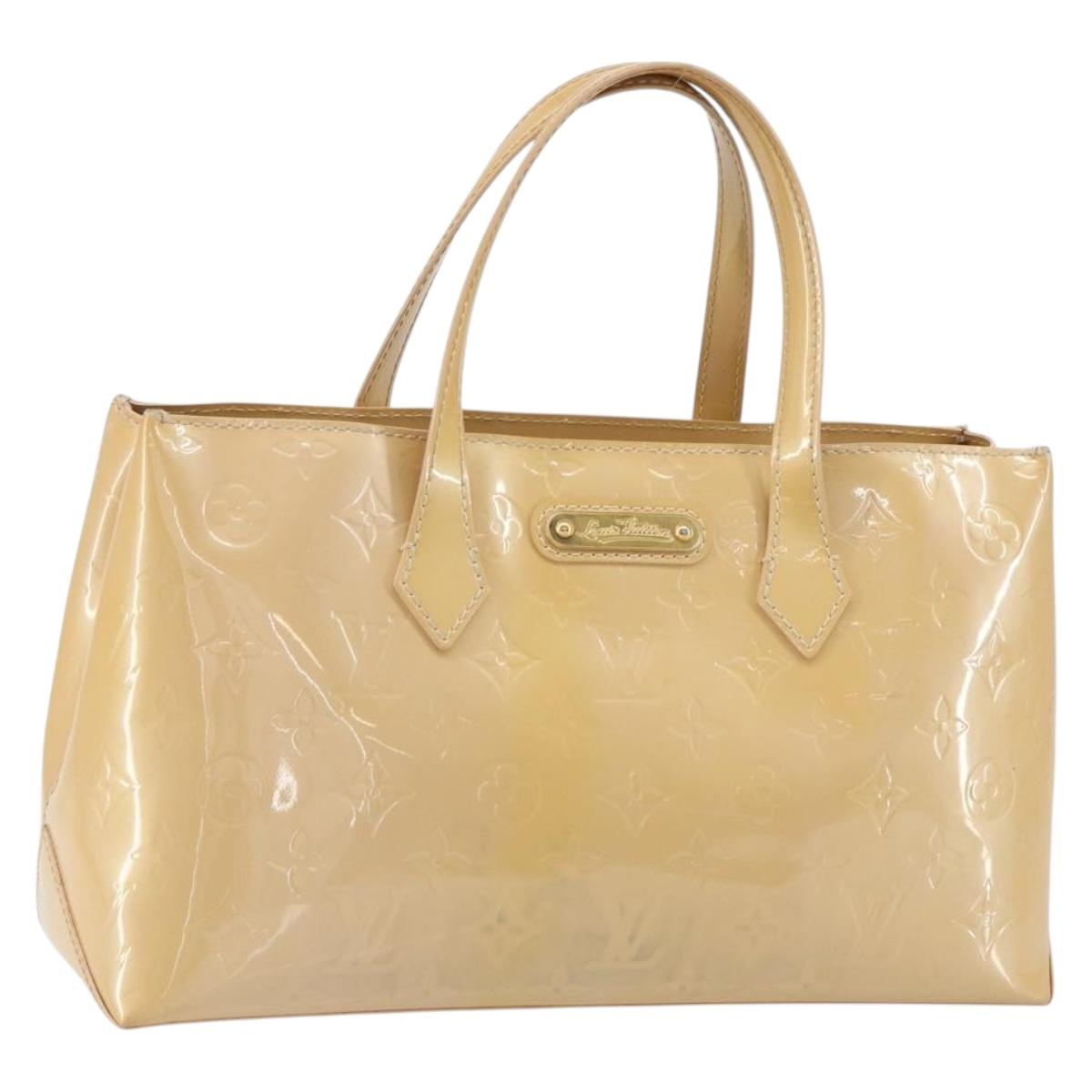 LOUIS VUITTON Vernis Wilshire PM Hand Bag Veil Amplession M91643 LV Auth 161546