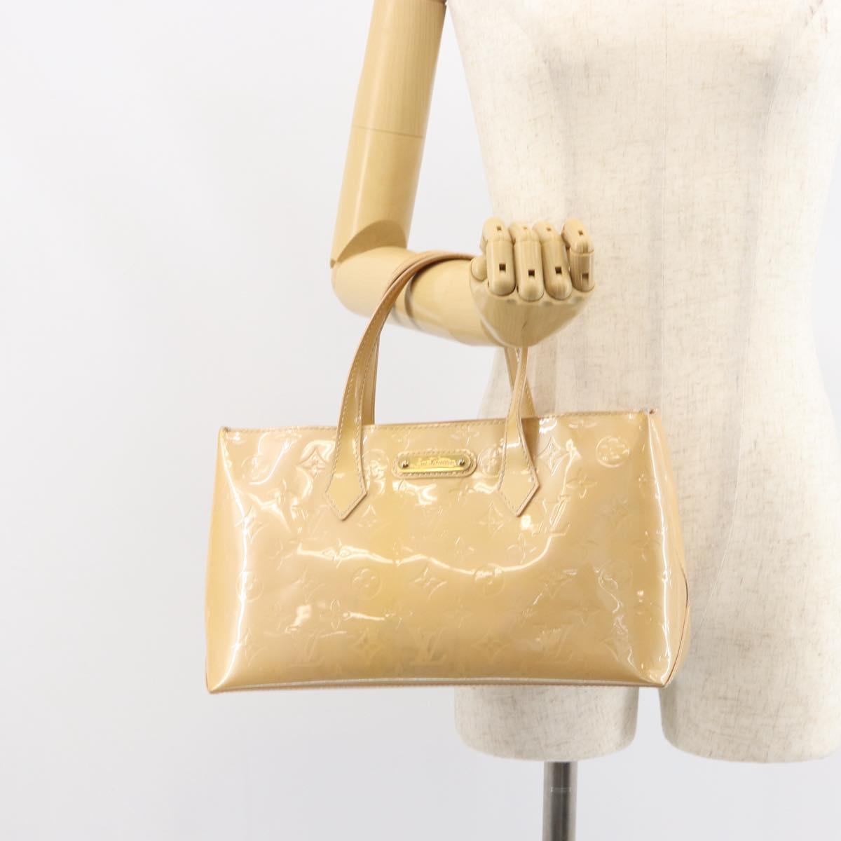 LOUIS VUITTON Vernis Wilshire PM Hand Bag Veil Amplession M91643 LV Auth 161546
