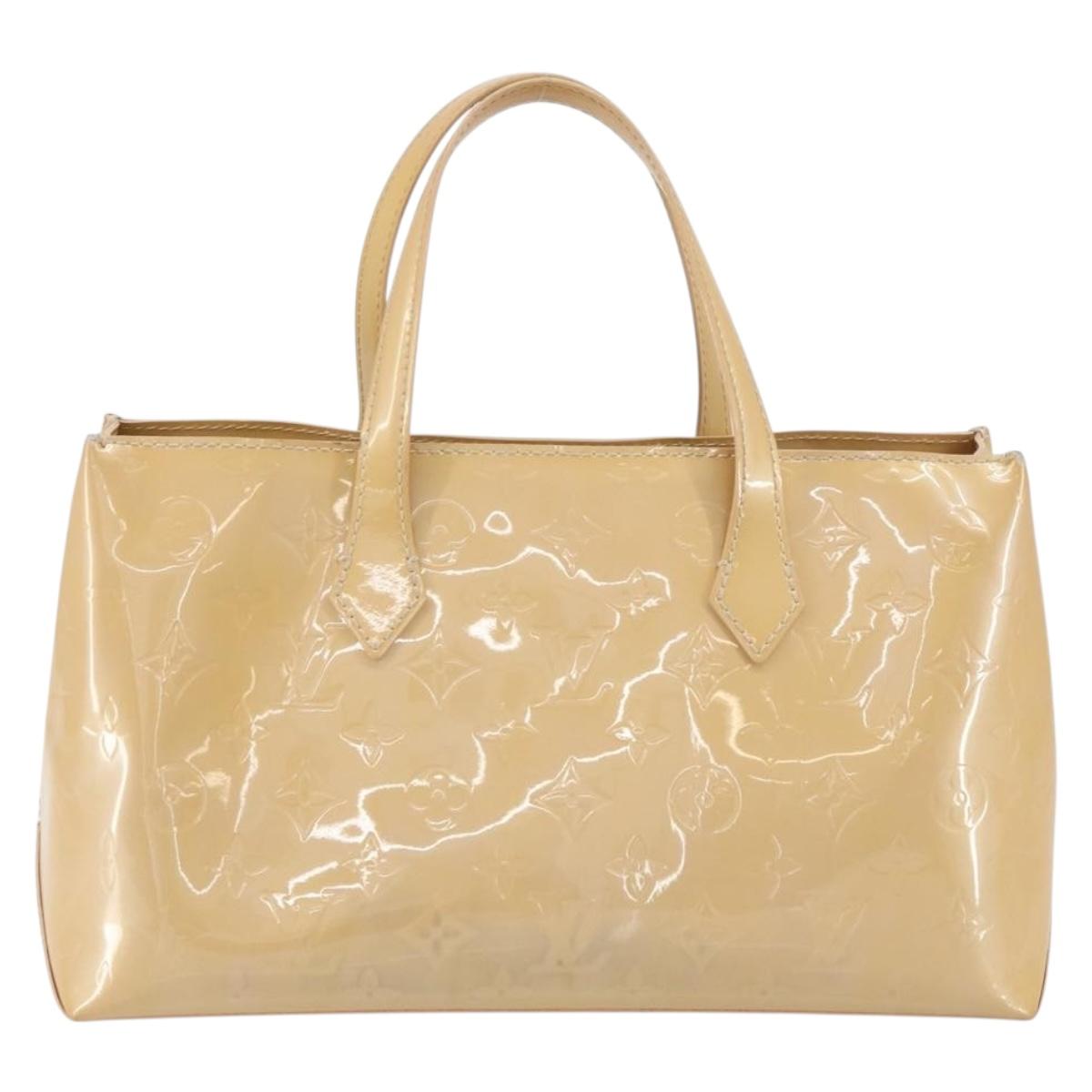 LOUIS VUITTON Vernis Wilshire PM Hand Bag Veil Amplession M91643 LV Auth 161546