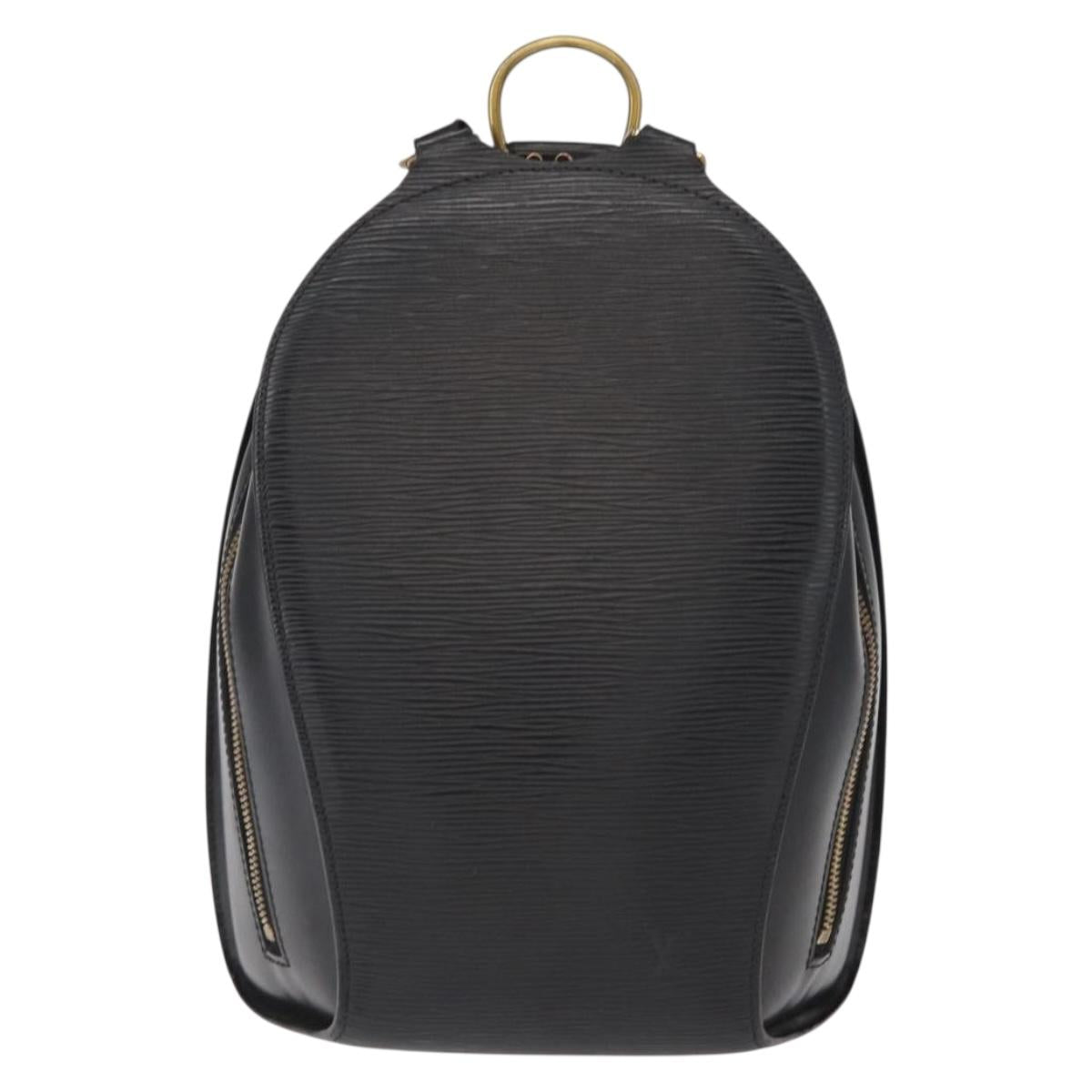 LOUIS VUITTON Epi Mabillon Backpack Black M52232 LV Auth 161556