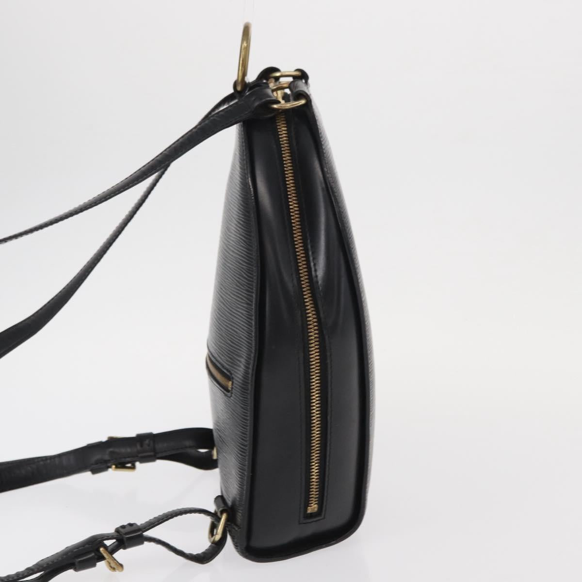 LOUIS VUITTON Epi Mabillon Backpack Black M52232 LV Auth 161556