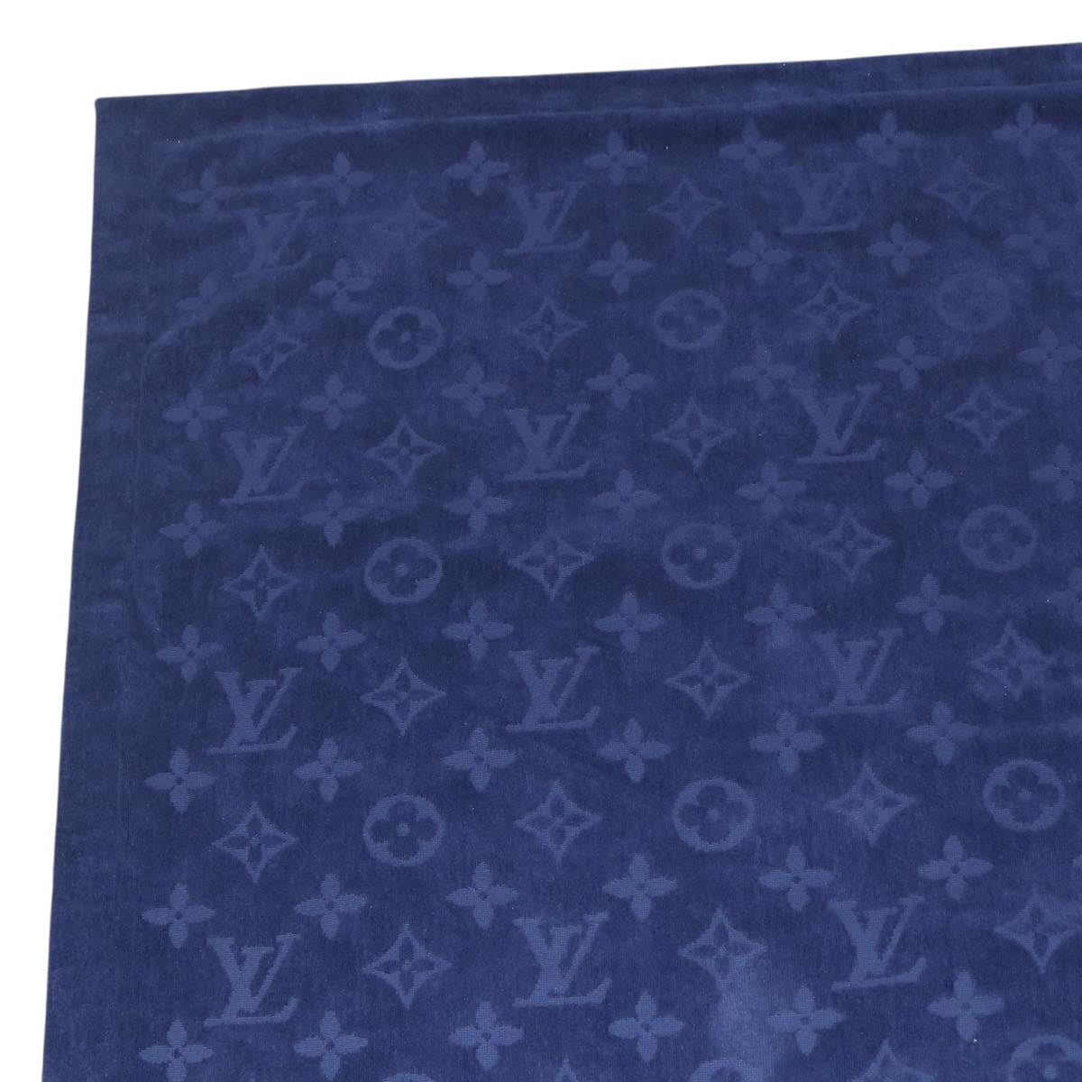 LOUIS VUITTON Monogram Bandana LF Fuuta Blanket Blue MP3348 LV Auth 161560SM