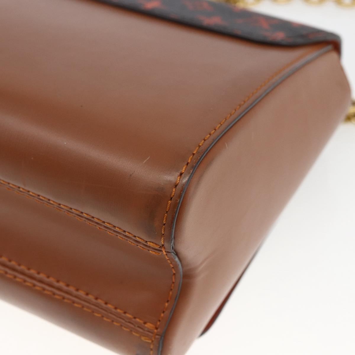 LOUIS VUITTON Catgram Sack Twist MM Shoulder Bag Marron M44408 LV Auth 161561SAV