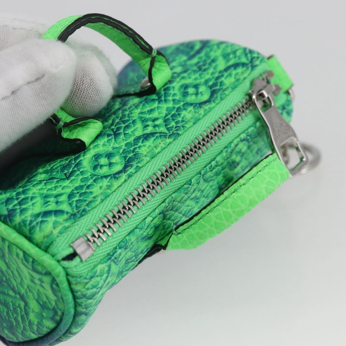LOUIS VUITTON Taurillon Illusion Porte Cles Mini Keepall MP3284 LV Auth 161564SM