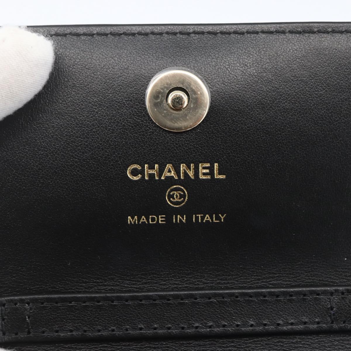 CHANEL Mini Matelasse 12 Chain Shoulder Bag Cotton Gold CC Auth 161565SM