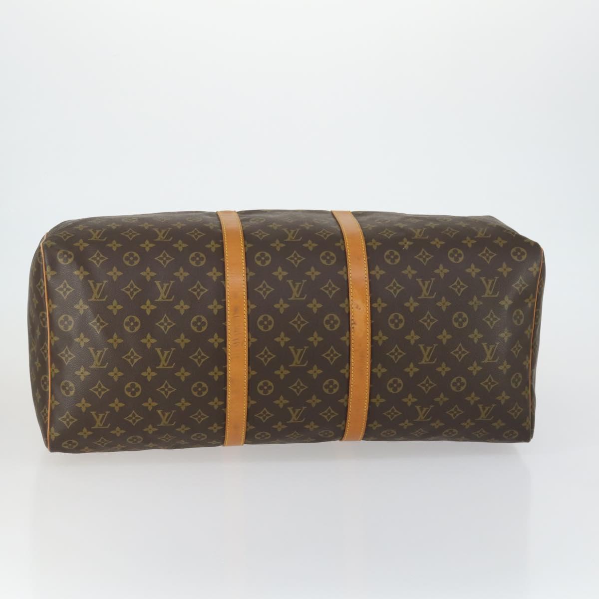 LOUIS VUITTON Monogram Keepall 60 Boston Bag M41422 LV Auth 161583