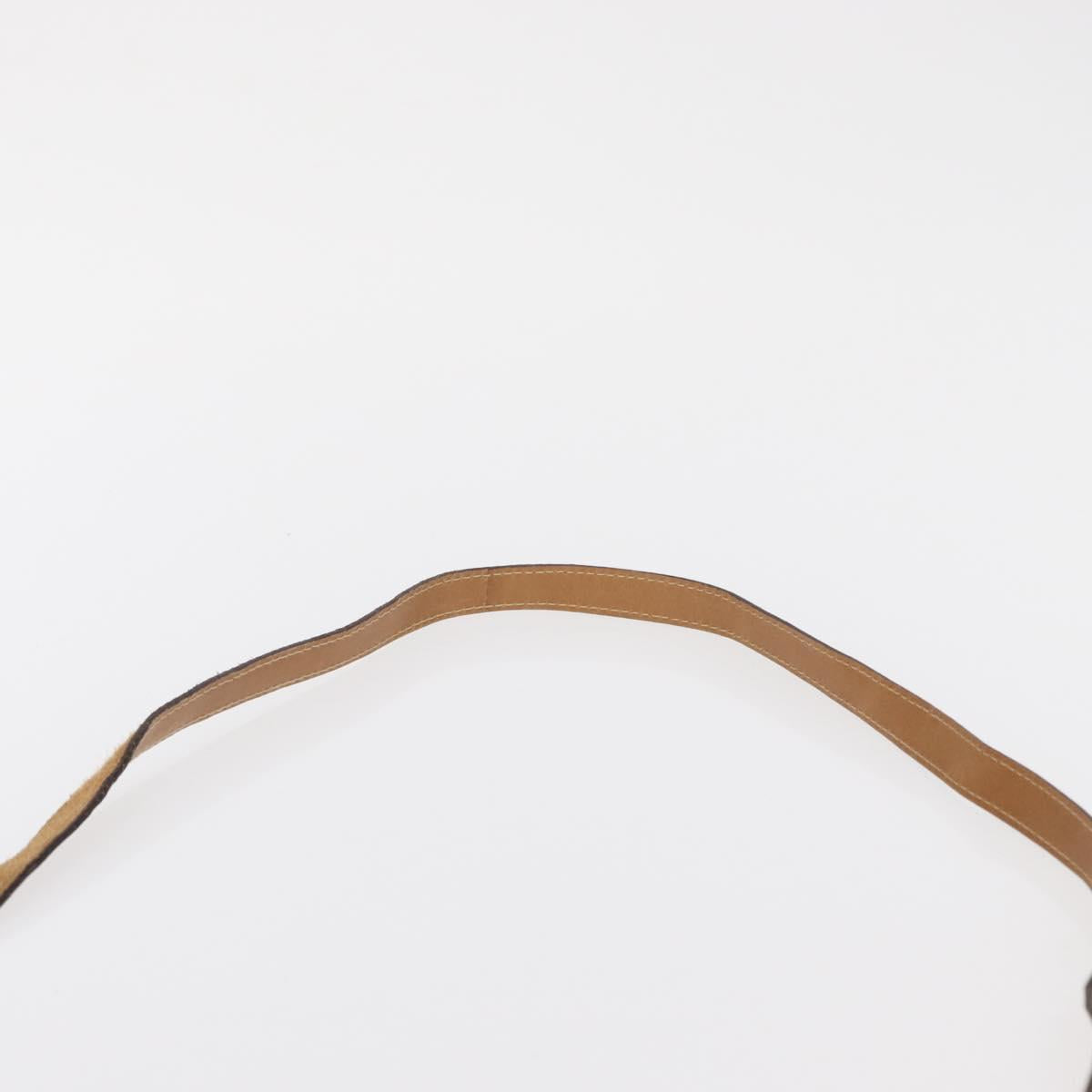 Salvatore Ferragamo Gancini Hand Bag Suede 2way Beige Gold Auth 161599