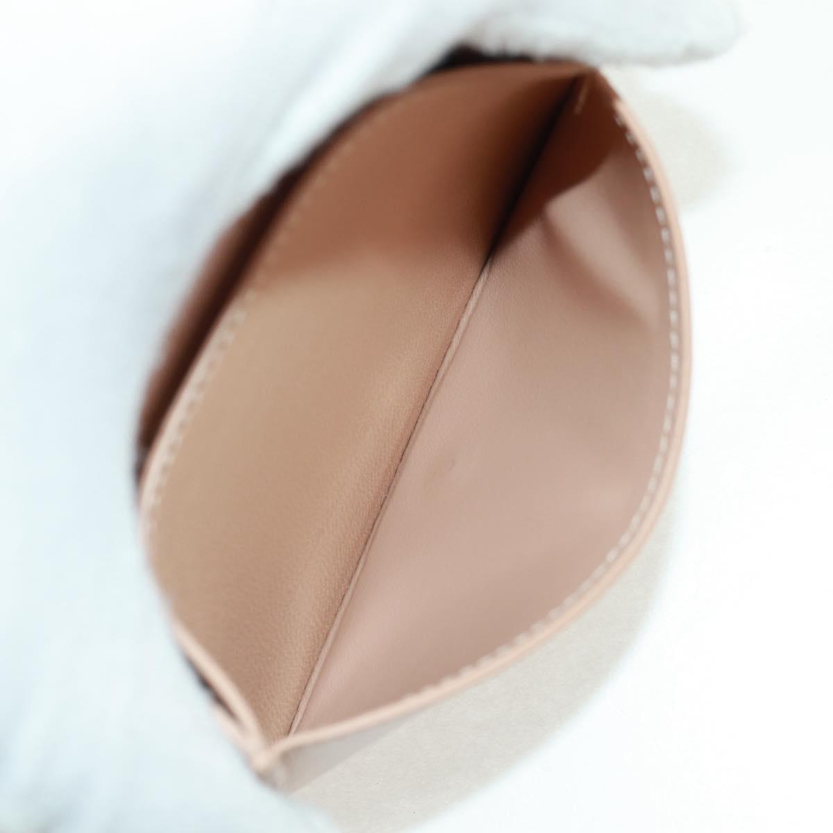 BOTTEGA VENETA INTRECCIATO Card Case Leather Beige Auth 161610V