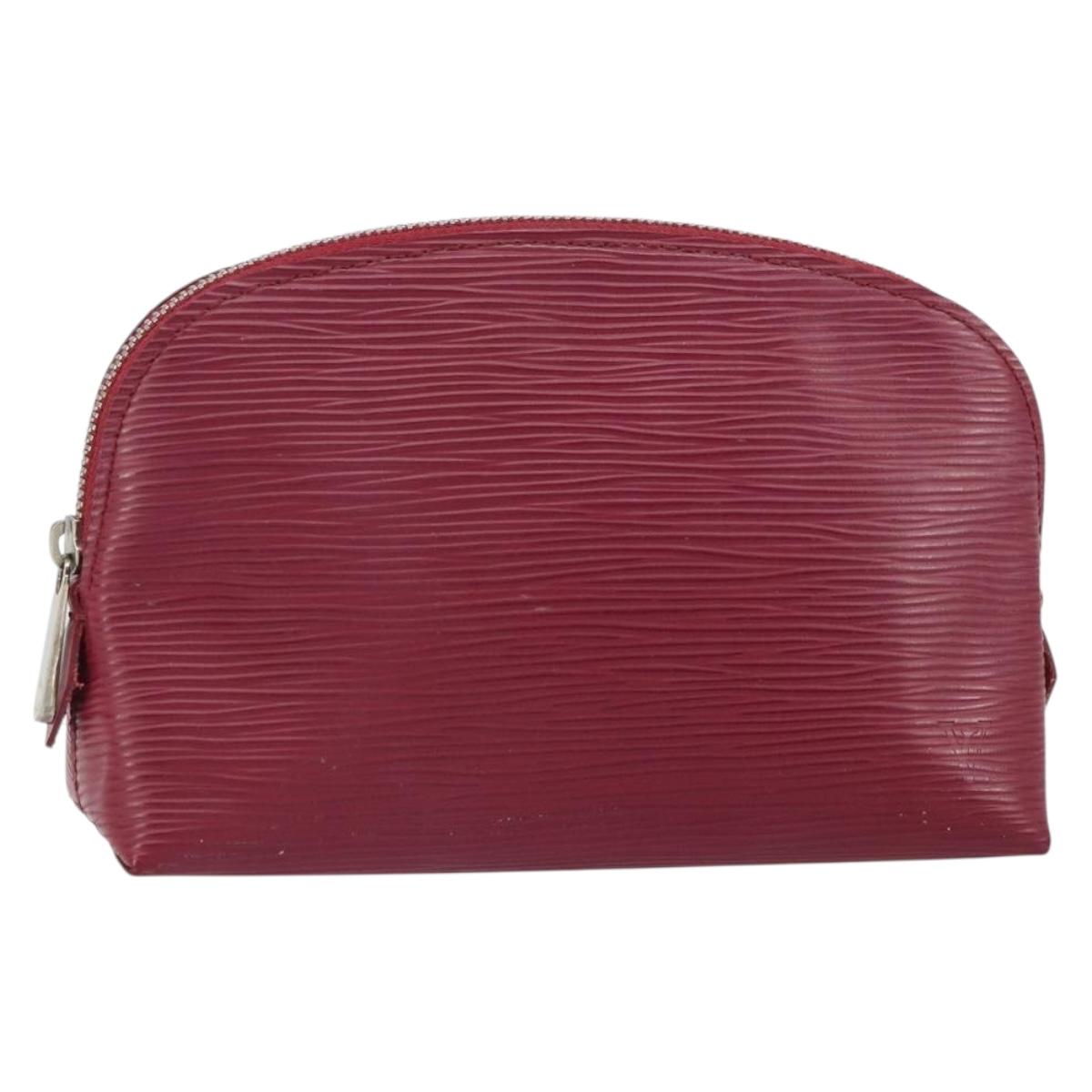 LOUIS VUITTON Epi Pochette Cosmetic PM Cosmetic Pouch Fuchsia M41114 Auth 161611