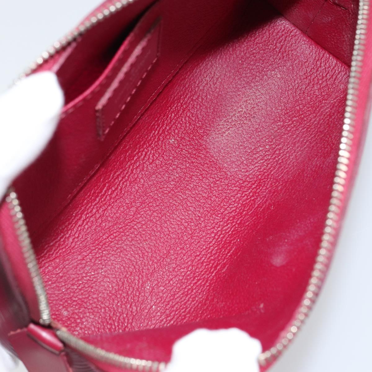LOUIS VUITTON Epi Pochette Cosmetic PM Cosmetic Pouch Fuchsia M41114 Auth 161611